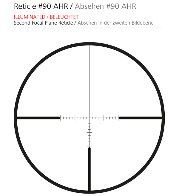 V8 2.8-20x56 NA .25 MOA AHR Reticle (#90) 522133-9960-041